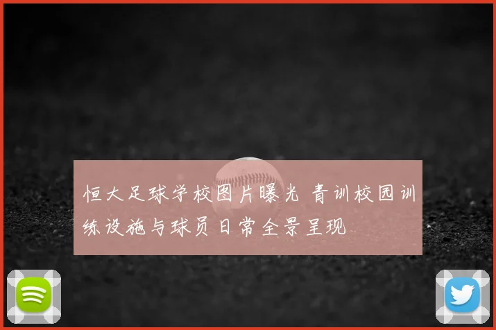 恒大足球学校图片曝光 青训校园训练设施与球员日常全景呈现